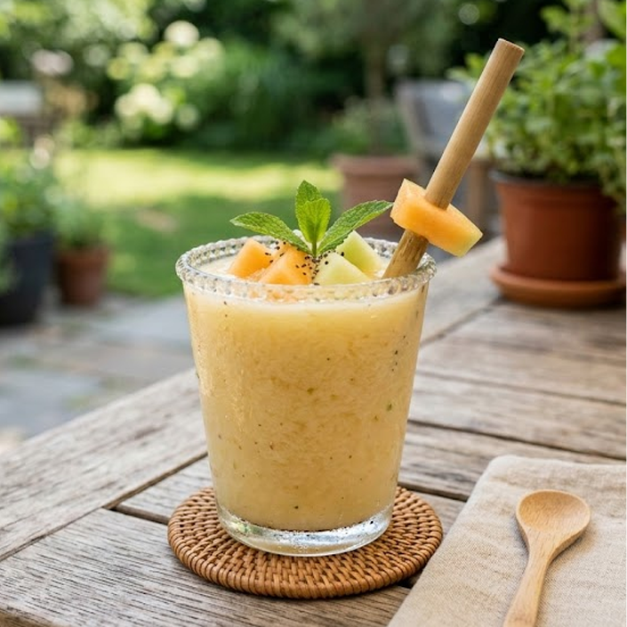 How to Make Melon Fruit Smoothie at Home